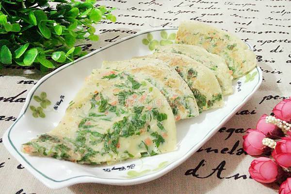 芹菜蛋饼的做法图解11