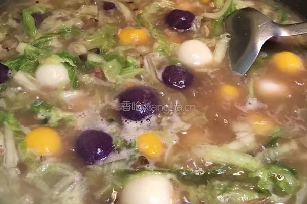 三色汤圆的做法图解8