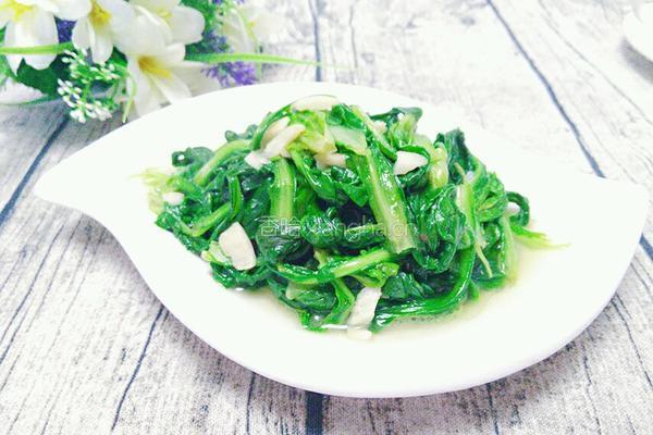 清炒茼蒿的做法图解6