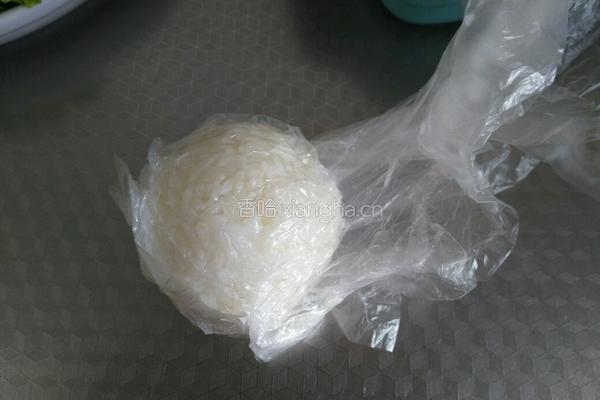圣诞雪人饭团的做法图解13