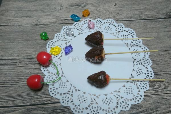 草莓巧克力棒棒糖的做法图解6