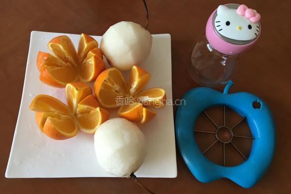 原味梨橙汁的做法图解2