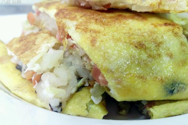 剩米饭变美味 八叔黄金包饭的做法图解10