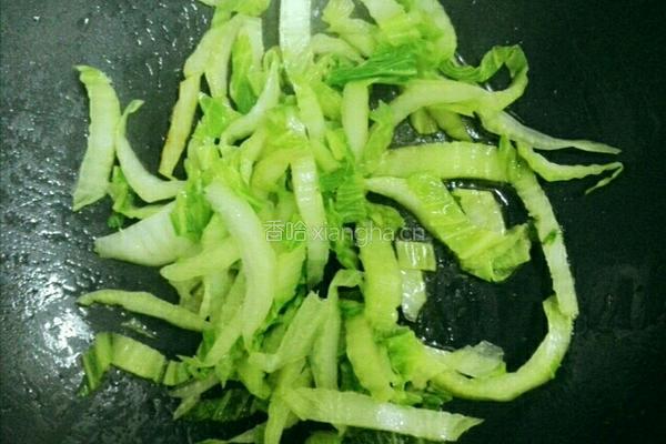 白菜炒猪肝的做法图解5