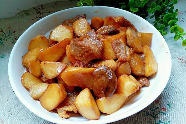 杏鲍菇烧肉的做法图解7