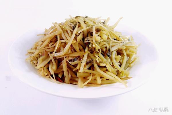 八叔 橄榄菜炒土豆丝的做法图解10
