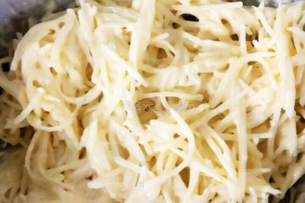 黄金土豆丝饼的做法图解4