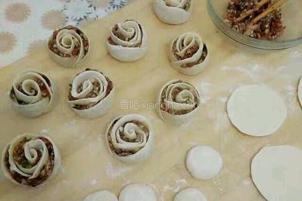 玫瑰煎饺的做法图解7