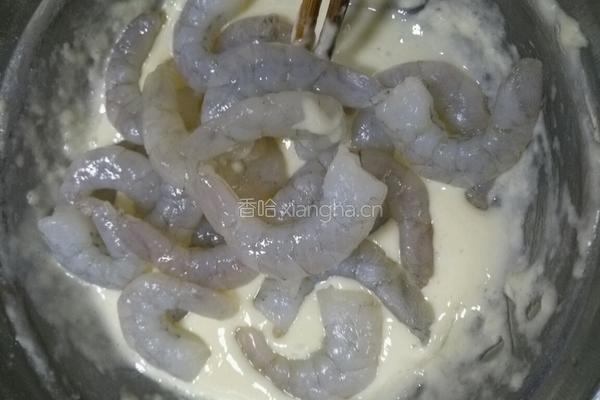 黄金虾仁的做法图解3