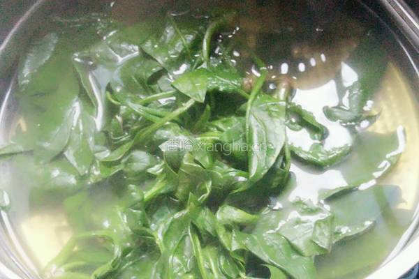 芝麻菠菜的做法图解2