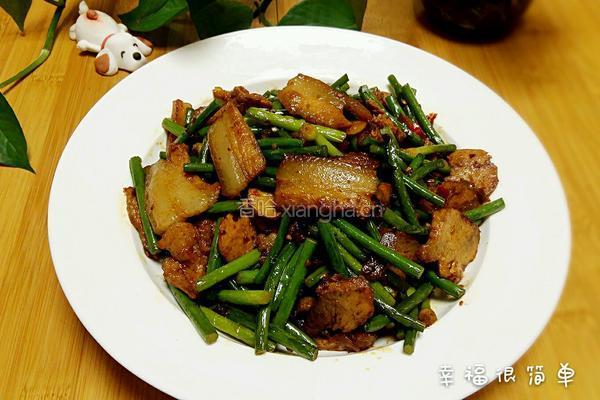 蒜苔回锅肉的做法图解12
