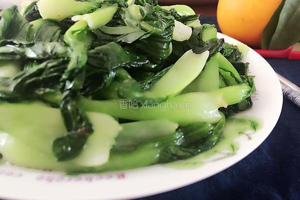 猪油炒青菜的做法图解5