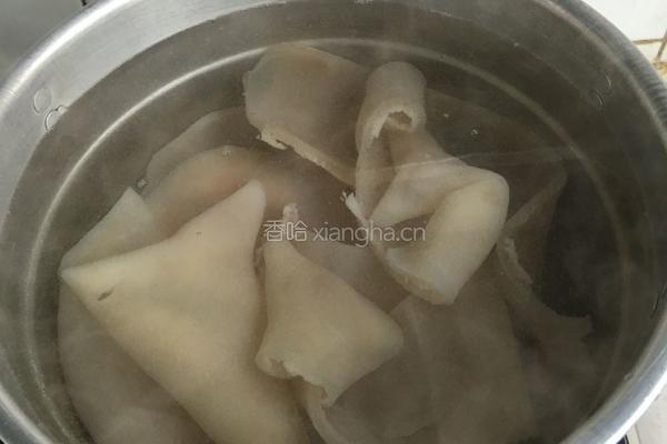 红烧肉皮的做法图解1