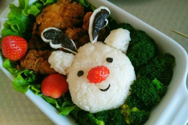 鸡腿驯鹿饭团的做法图解16