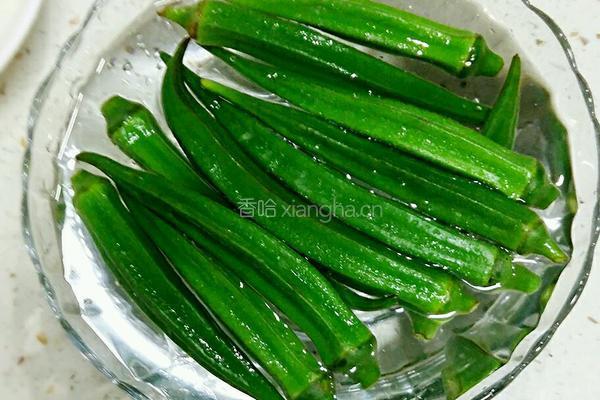 凉拌秋葵的做法图解4