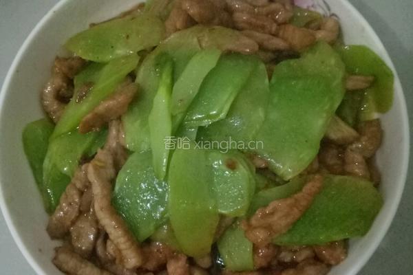莴笋炒肉