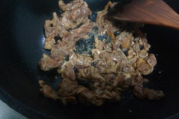 肉丝蒜黄的做法图解12