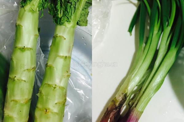 香葱炒莴笋的做法图解1