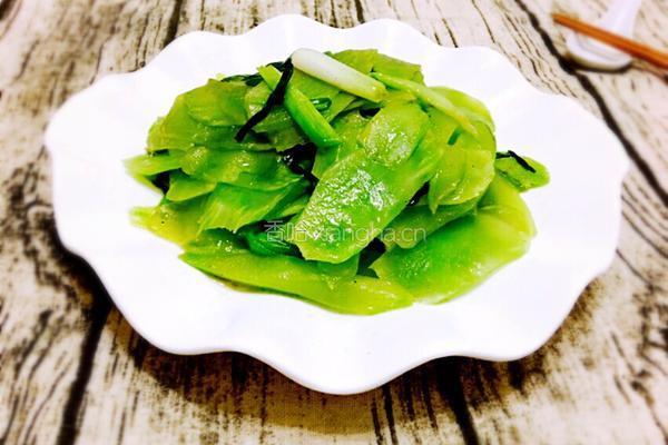 香葱炒莴笋的做法图解10