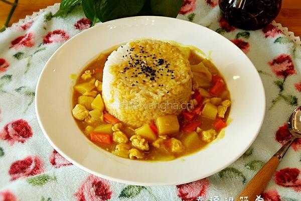 咖喱鸡肉饭的做法图解10