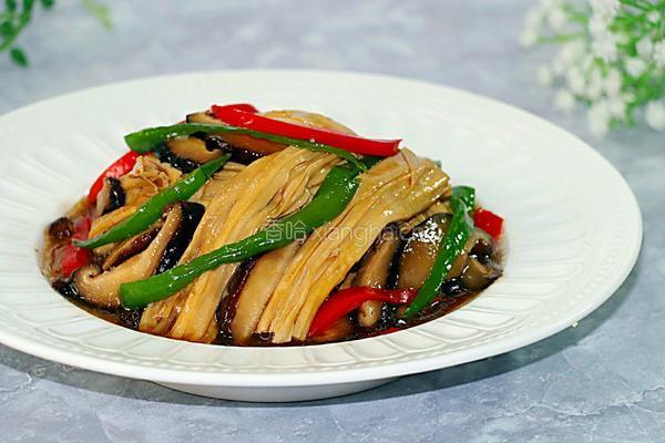 腐竹烧香菇的做法图解11