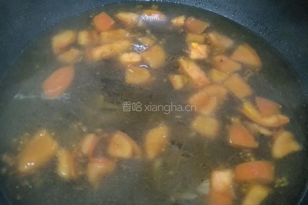 西红柿鸡蛋挂面汤的做法图解3