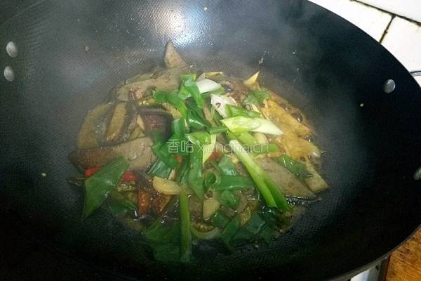泡菜炒猪肝的做法图解7