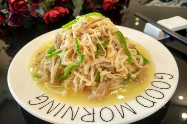金针菇炒肉丝的做法图解14