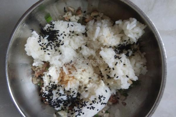 米饺煎饺(香菇腊肉马蹄米饭馅)的做法图解7