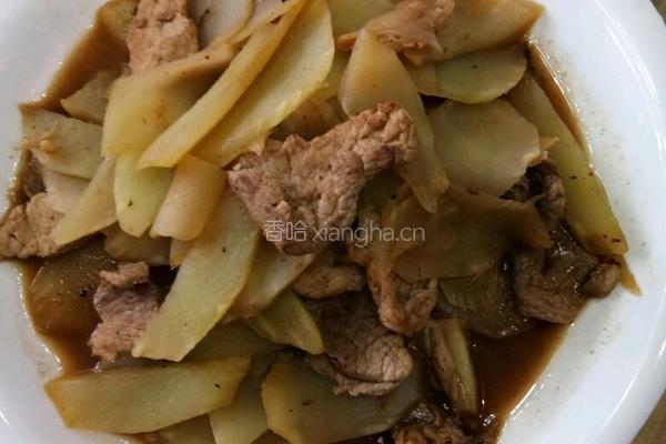 莴笋炒肉片的做法图解5