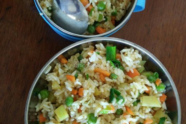 炒素食饭的做法图解4