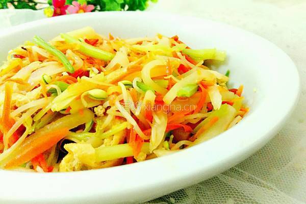 酸萝卜炒豆芽的做法图解11