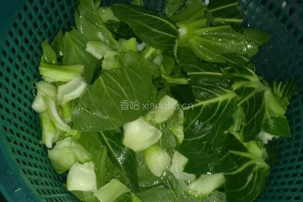 蚝油炒青菜的做法图解1
