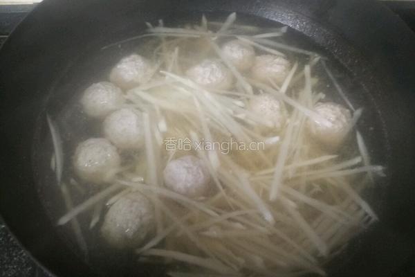 白萝卜丸子汤的做法图解7