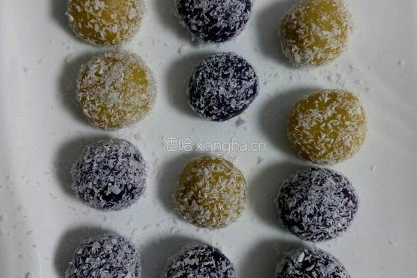 椰蓉紫薯球