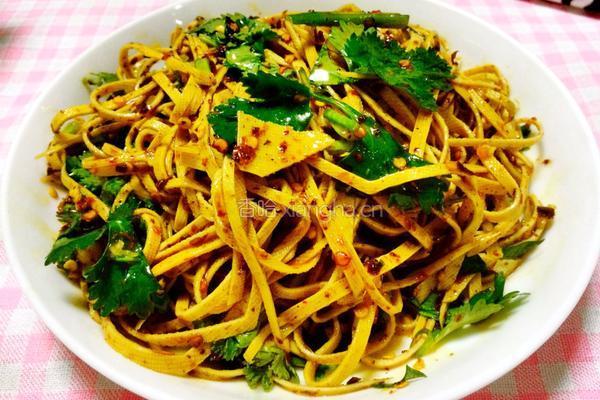 凉拌干豆腐丝的做法图解5