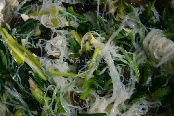 菠菜拌粉丝的做法图解8