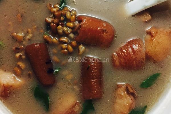 猪尾骨煲赤豆的做法图解6
