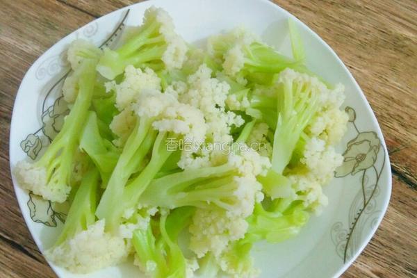 干炒花菜的做法图解1