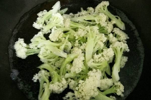干炒花菜的做法图解2