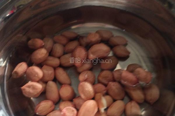 香浓花生红豆豆浆的做法图解2