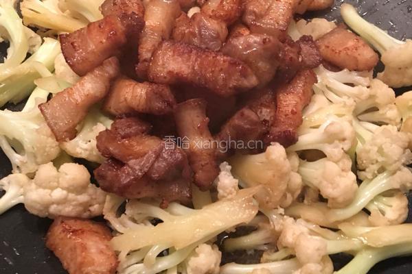 五花肉炒菜花的做法图解10