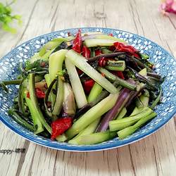 炝炒紫菜苔的做法[图]