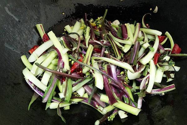 炝炒紫菜苔的做法图解6