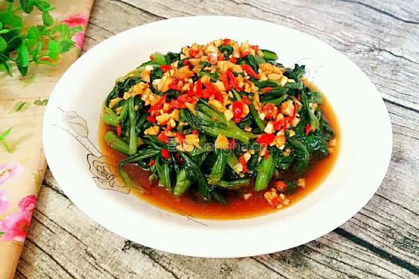 凉拌茼蒿菜的做法图解12