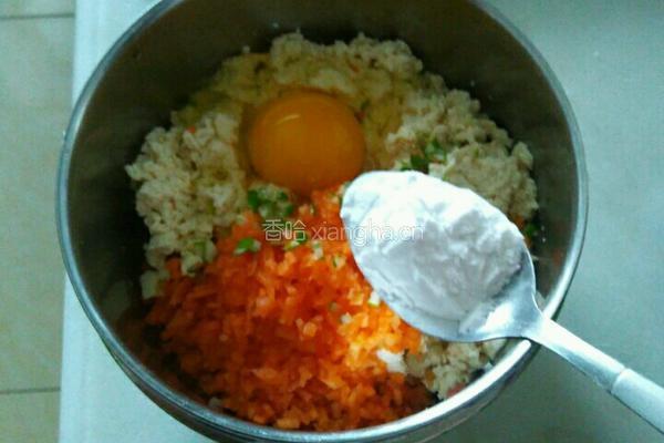 香煎胡萝卜豆腐肉饼的做法图解6