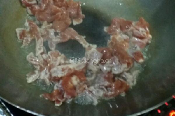 青蒜炒肉的做法图解4