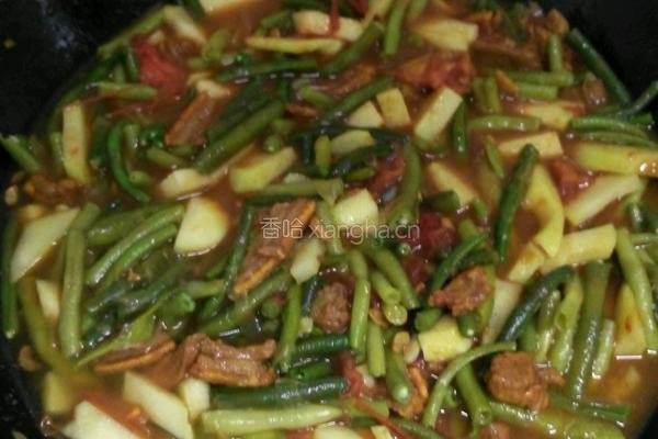 土豆豆角焖面的做法图解6