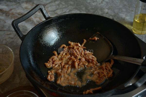 芹菜炒肉丝的做法图解8