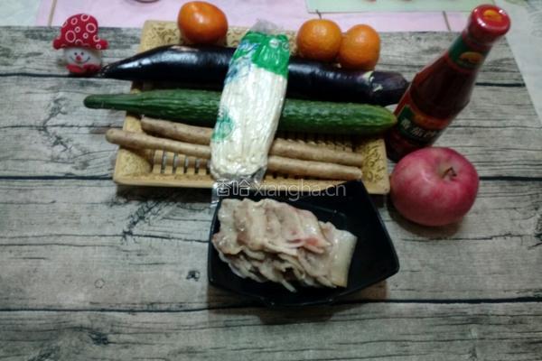 爆竹~山药金针菇培根卷的做法图解1